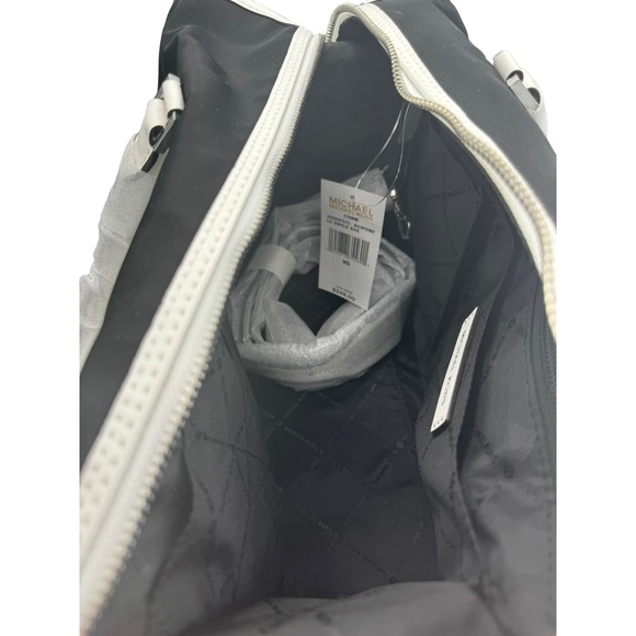 NWT - Michael Kors “MK” - Connie - Black & White LG Duffle Bag - Picture 6 of 7
